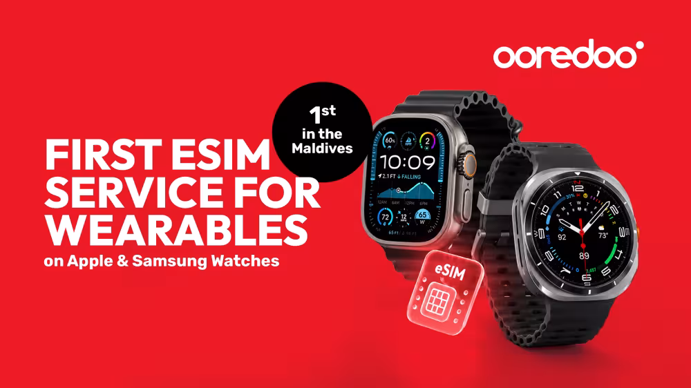 Ooredoo Maldives: First in Maldives to introduce eSIM services to both Apple and  Samsung