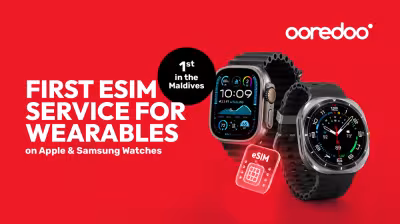Ooredoo Maldives: First in Maldives to introduce eSIM services to both Apple and  Samsung